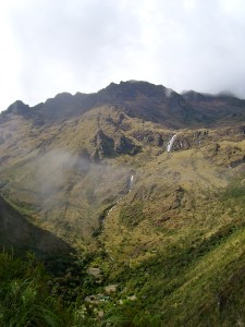 View of last nights camping spot